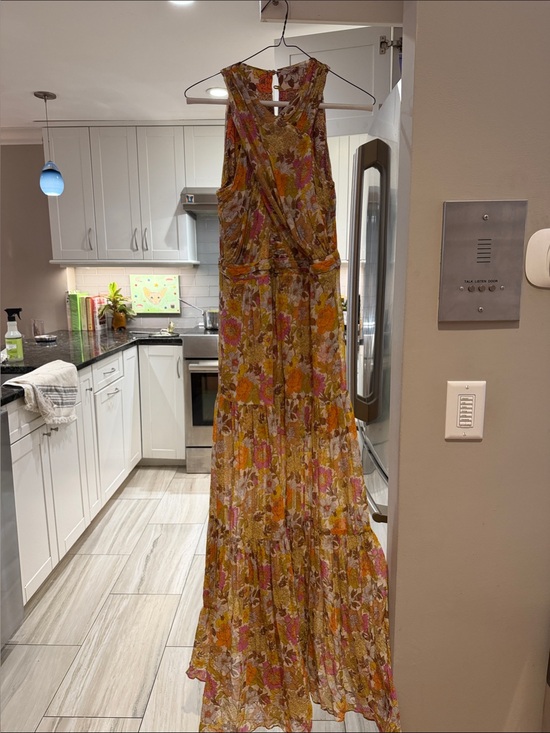 Veronica Beard Dresses & Skirts - Veronica Beard Yellow, Pink & White Floral Tiered Maxi Dress